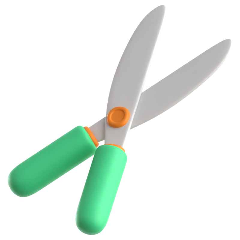 Scissor 3D Icon 3D Graphic