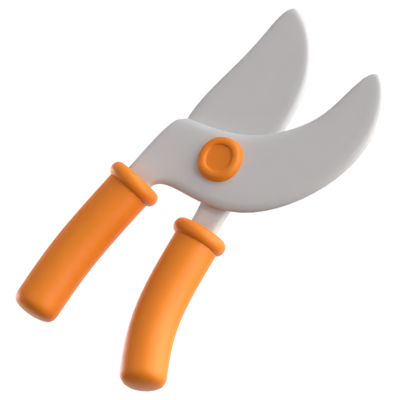 Pruning Shears 3D Icon