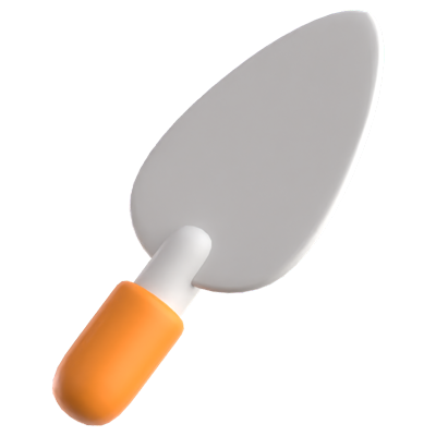 Trowel 3D Icon 3D Graphic