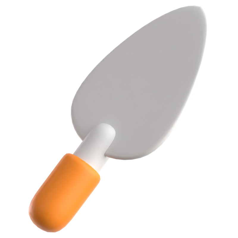 Trowel 3D Icon 3D Graphic