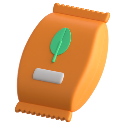 Seedbag 3D Icon 3D Graphic