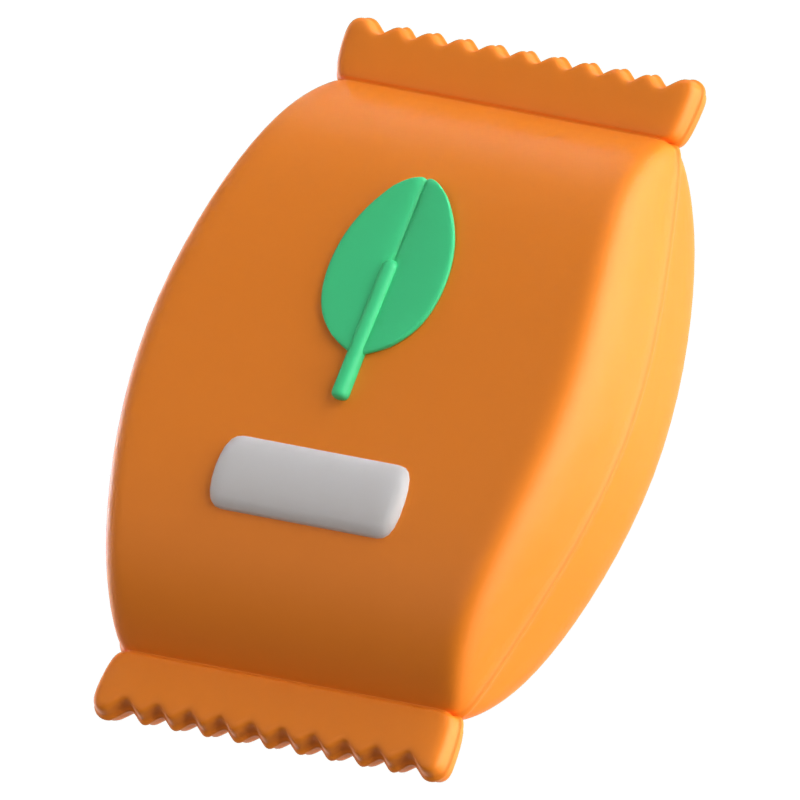 Seedbag 3D Icon 3D Graphic