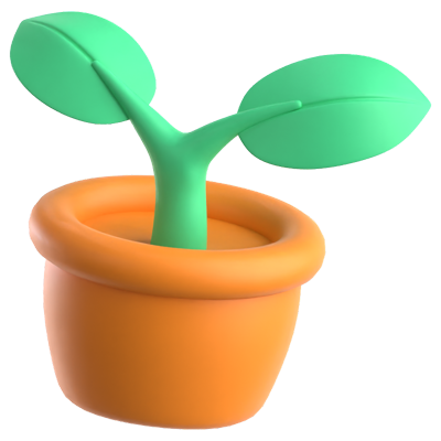 Plant 3D Icon 3D Graphic