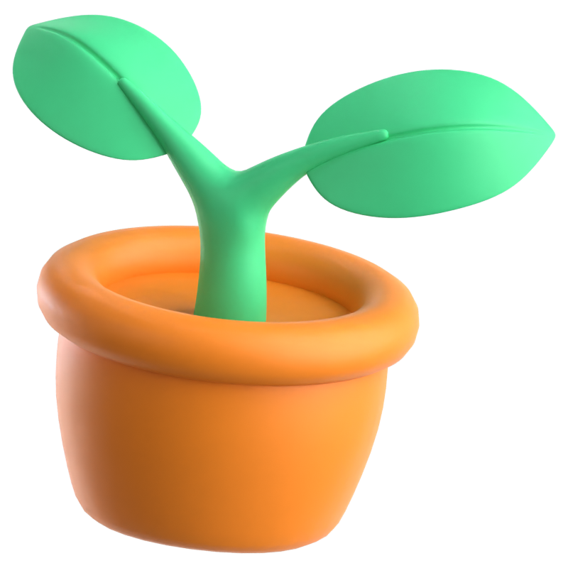 Plant 3D Icon 3D Graphic