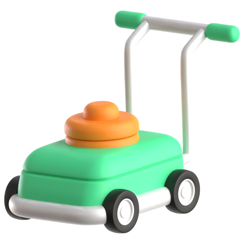 Lawnmower 3D Icon