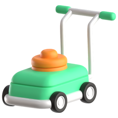 Lawnmower 3D Icon 3D Graphic