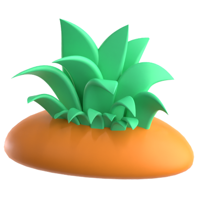 Gras 3D-Symbol 3D Graphic