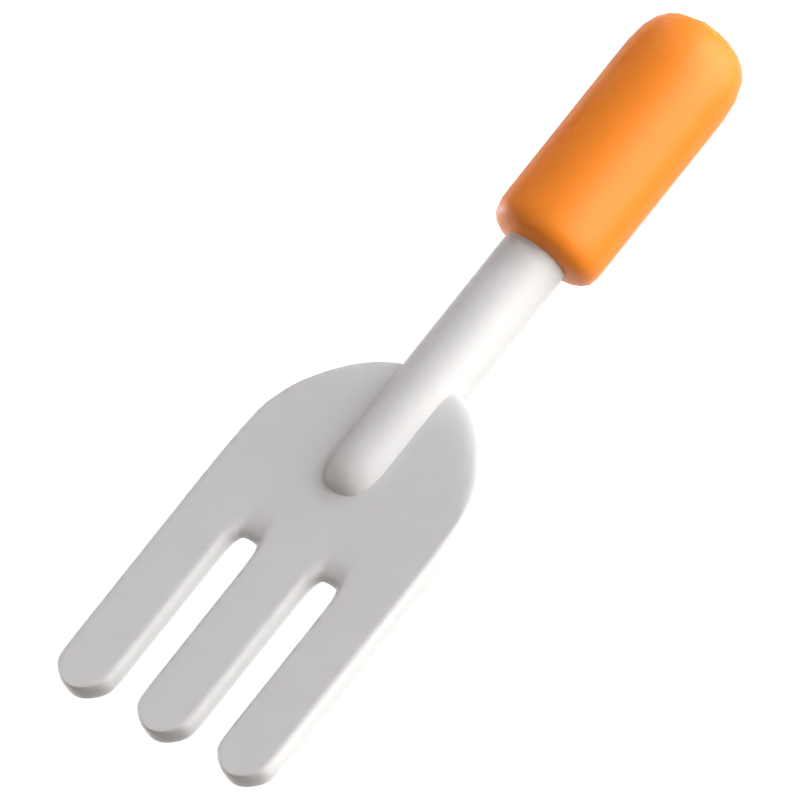 Fork 3D Icon 3D Graphic