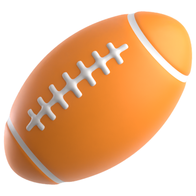 Rugby 3D Icon 3D Graphic