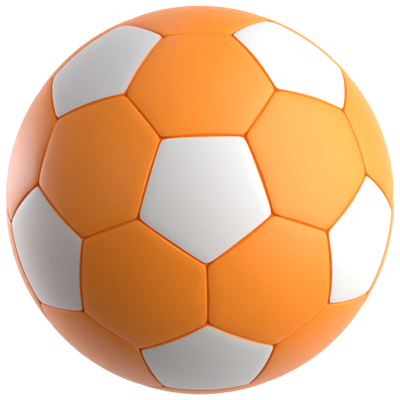 Fußball 3D-Symbol 3D Graphic