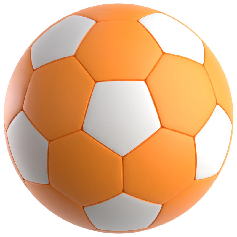 Fußball 3D-Symbol 3D Graphic