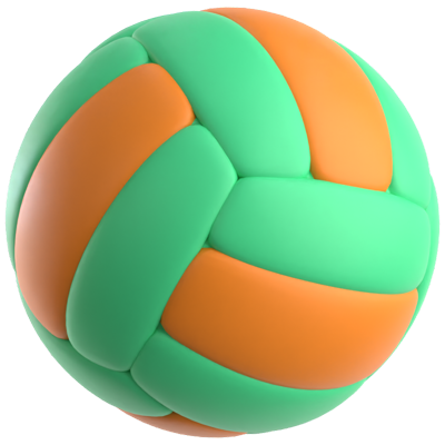 Icono 3D de voleibol 3D Graphic