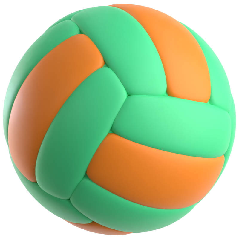 Icono 3D de voleibol 3D Graphic