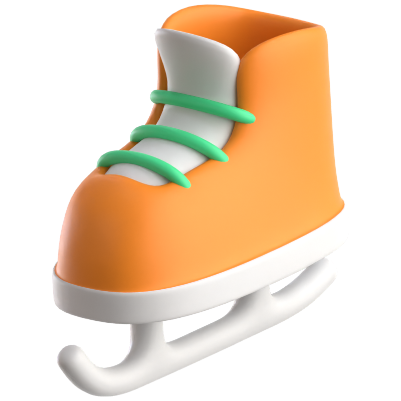 Ice Skating 3D Icon 3D Graphic