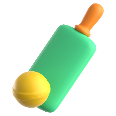 Cricket 3D Icon 3D Graphic