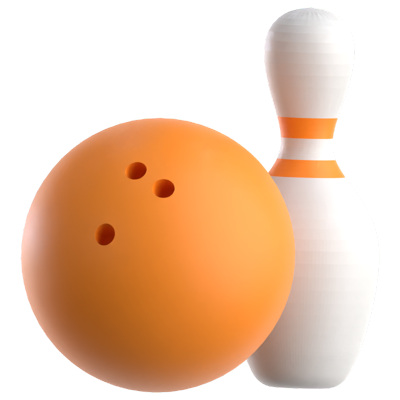 Bowling 3D Icon 3D Graphic