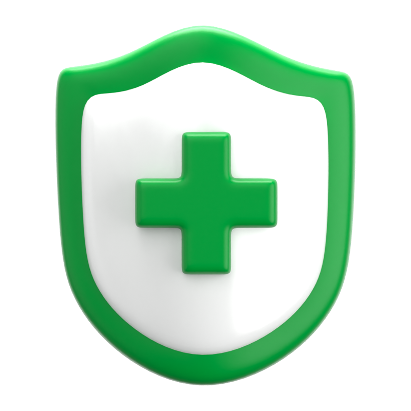 Medical Shield 3D Icon 3D Graphic