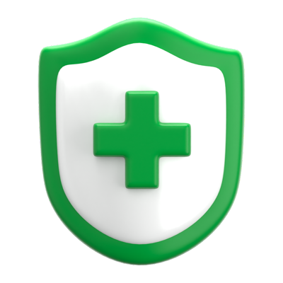 Medical Shield 3D Icon 3D Graphic