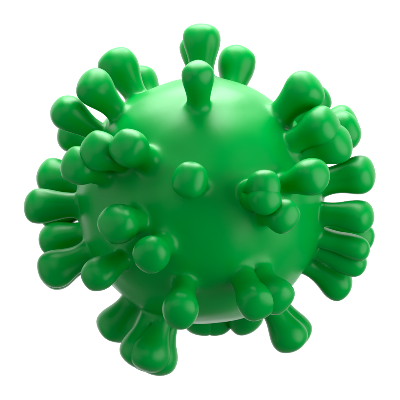 Virus Icono 3D 3D Graphic