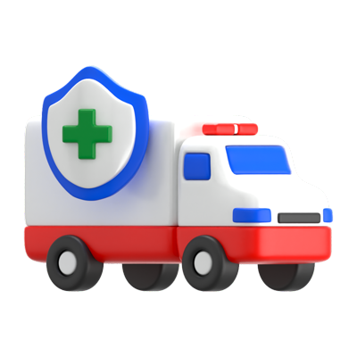 Ambulance 3D Icon 3D Graphic