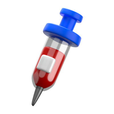 Syringe 3D Icon 3D Graphic