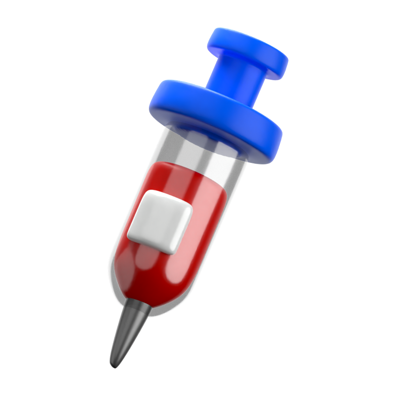 Syringe 3D Icon 3D Graphic