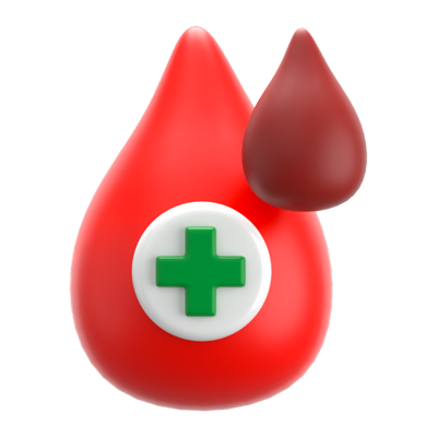 Blood Drip 3D Icon 3D Graphic