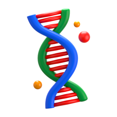 ícone 3d de dna 3D Graphic