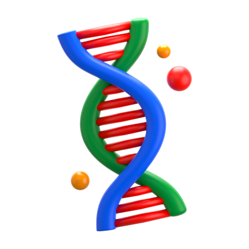 DNA 3D-Symbol 3D Graphic