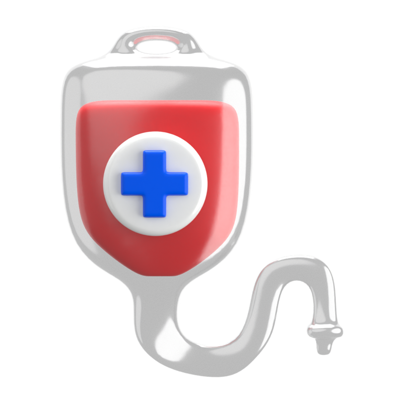 Blood Transfusion 3D Icon