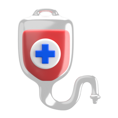 Blood Transfusion 3D Icon 3D Graphic