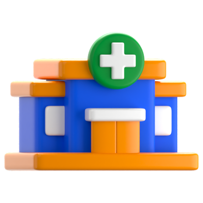 Hospital 3D Icon 3D Graphic