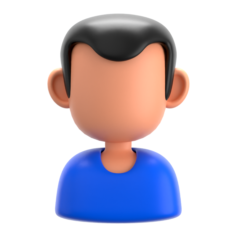 Patient Male 3D Icon