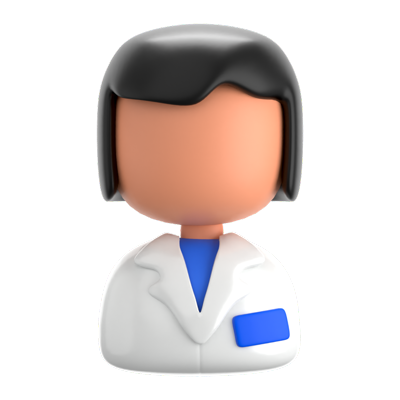 Doctor Female 3D Icon 3D Graphic