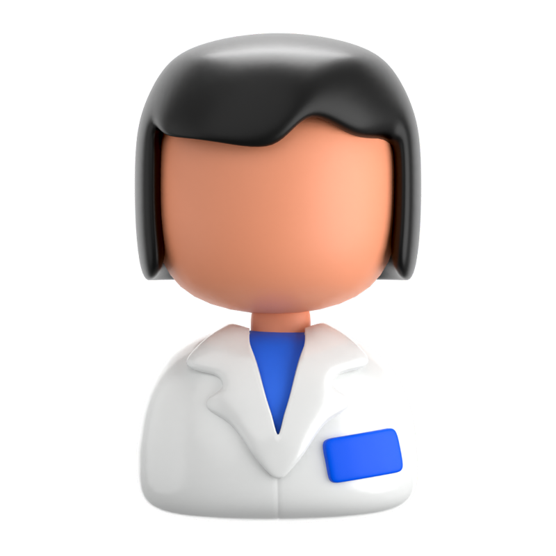 Doctor Female 3D Icon 3D Graphic