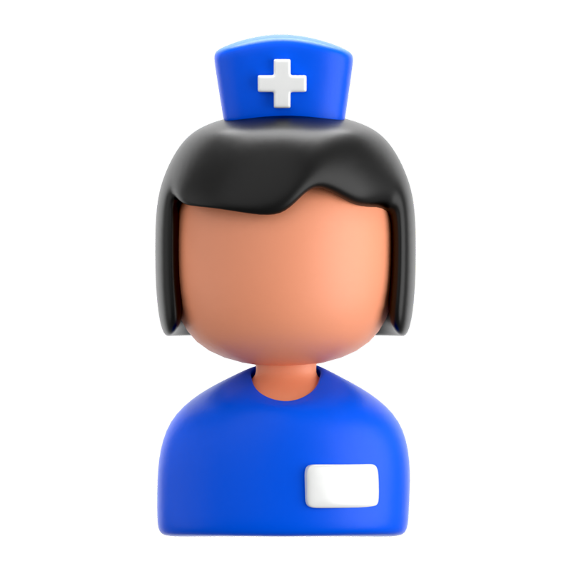 Krankenschwester 3D-Symbol 3D Graphic