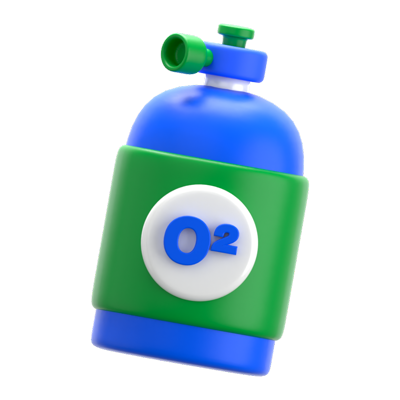 Oxygen Tube 3D Icon 3D Graphic