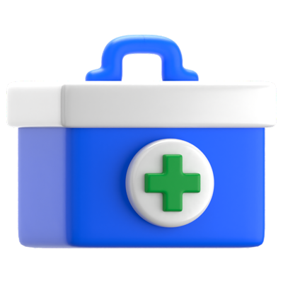 Aid Box 3D Icon 3D Graphic