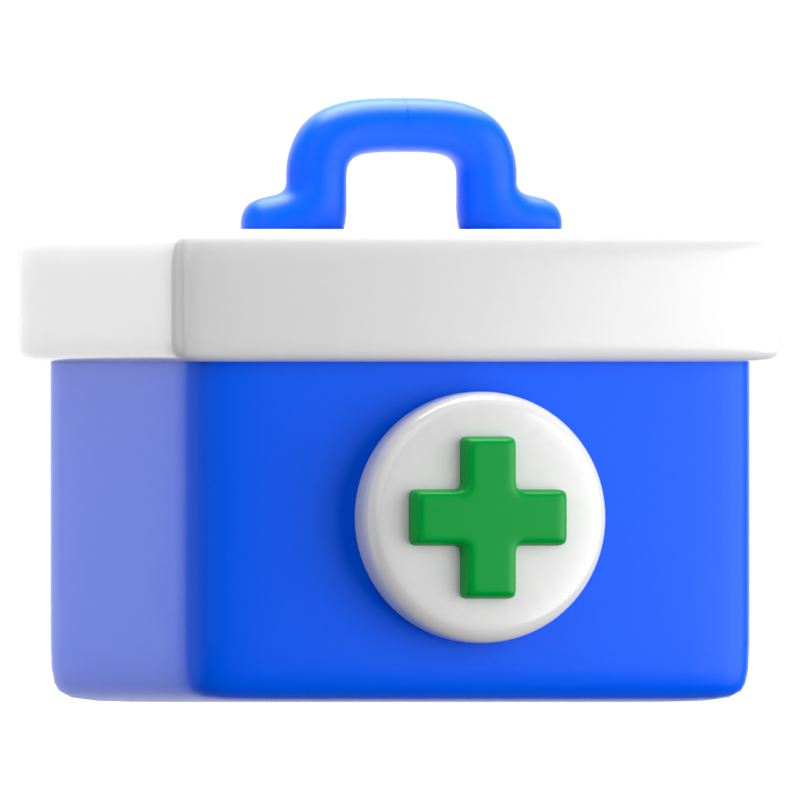 Aid Box 3D Icon