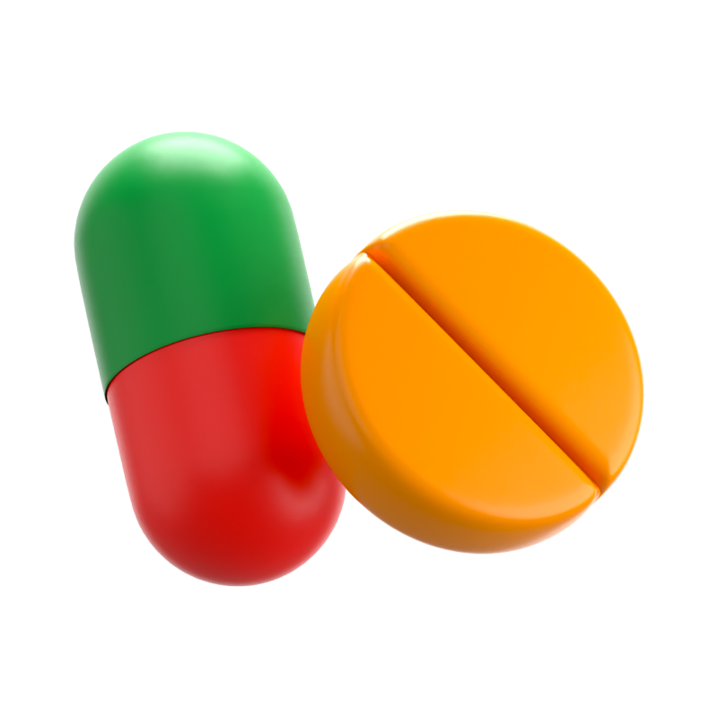 Medizin 3D-Symbol 3D Graphic