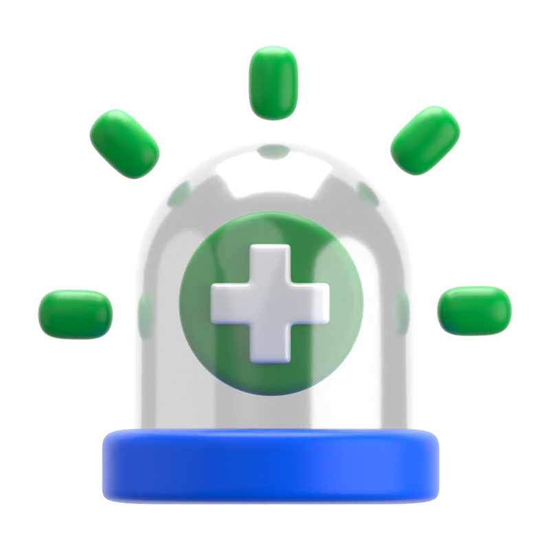 Medical Alarm 3D Icon