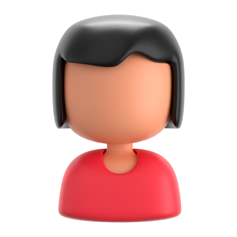 Patient Female 3D Icon