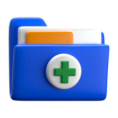 Medical Folder 3D Icon 3D Graphic