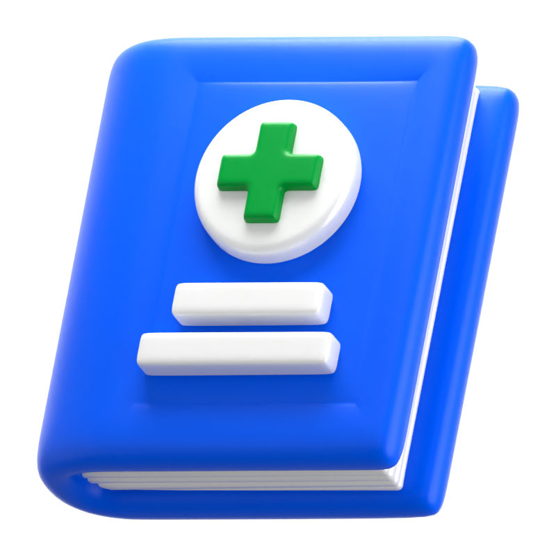 Medical Book 3D Icon