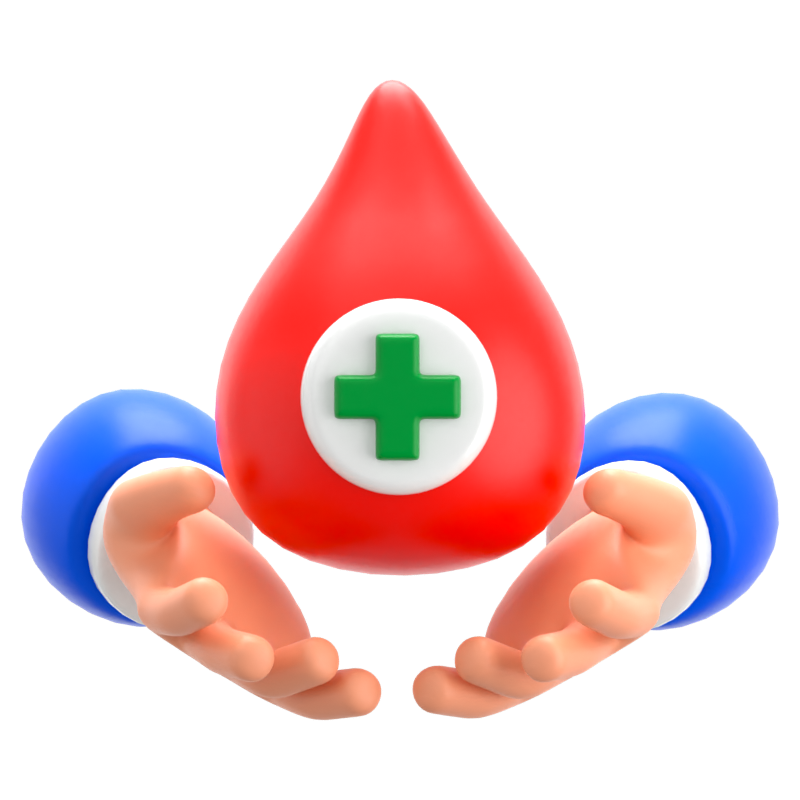 Blood Donation 3D Icon 3D Graphic