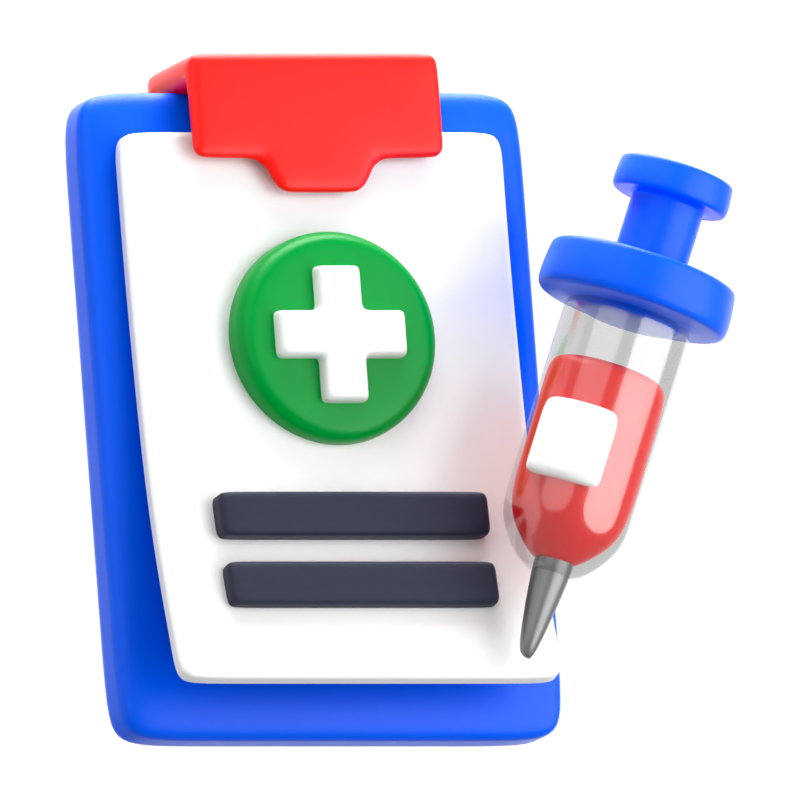 Medical Checkup 3D Icon 3D Graphic