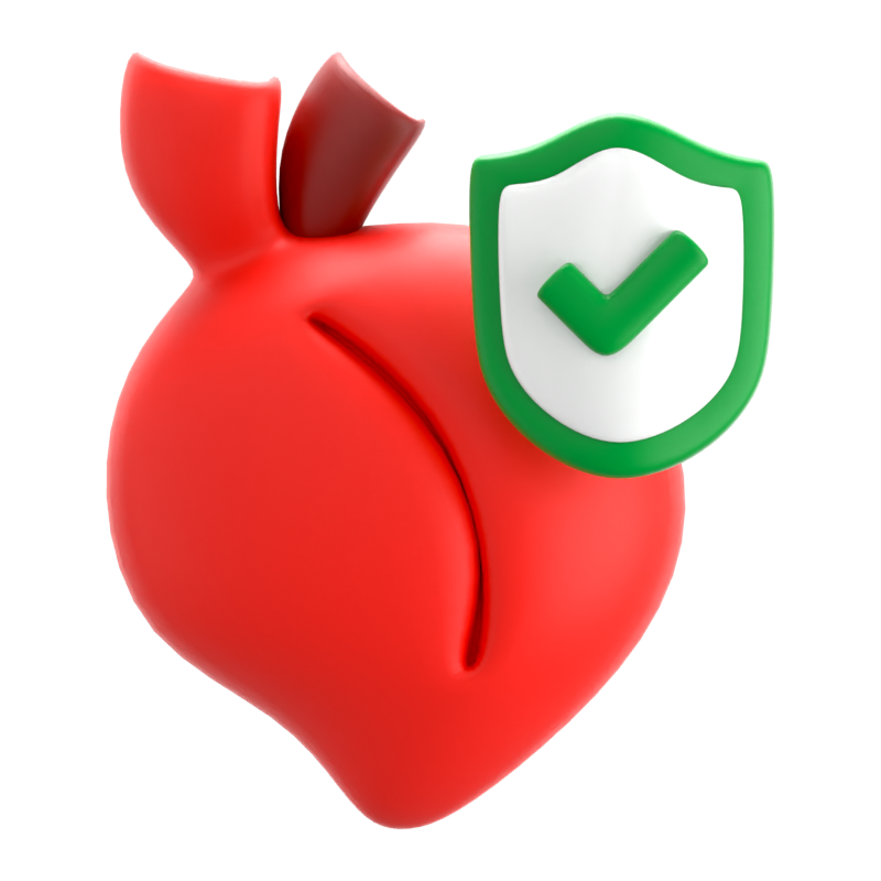 Heart Insurance 3D Icon 3D Graphic