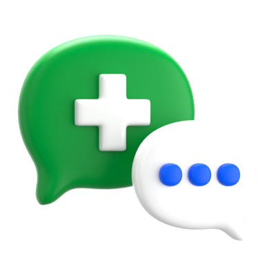 Medical Consultation 3D Icon 3D Graphic