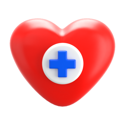 Heart Medic 3D Icon 3D Graphic