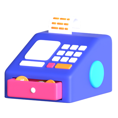 Cashier 3D Icon 3D Graphic